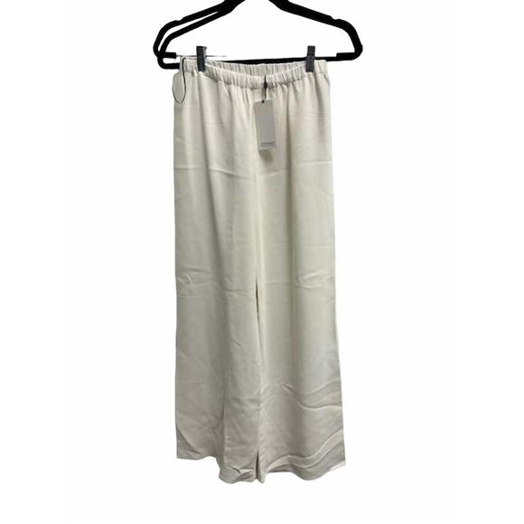 NEW SPRWMN women's pull on wide pant in white - Picture 1 of 2